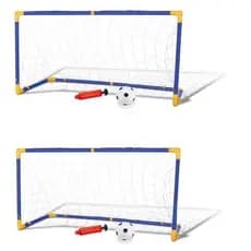 Kit 2 Trave e Bola Infantil Chute a Gol com Rede Bomba Brinquedo Futebol DM Toys DMT5075