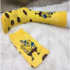 MEIA DIVERTIDA BOB ESPONJA/PATRICK LONGA ALGODÃO ACADEMIA SPORT SKATE