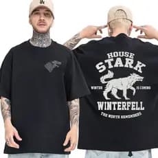 Camisa Game of Thrones Casa Stark Camiseta Unissex