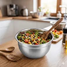 Tigela Inox Bowl Multiuso Profissional Bacia Cozinha Inox Reforçado Salada Bolo Massas