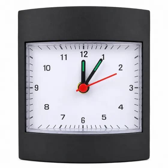 Relógio de Mesa Quadrado 10cm - Design Minimalista e Moderno para Decoração de Quarto, Escritório e Sala