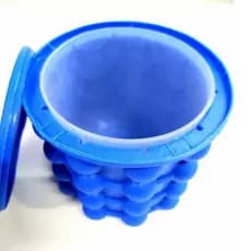 Balde de Gelo Térmico em Silicone Gelar Latas Copos para Festa Compacto Dobrável e Eficiente