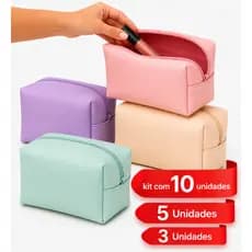 Kit Até 10 Necessaire Feminina bolsa bolsinha porta objetos multiusos porta itens unissex