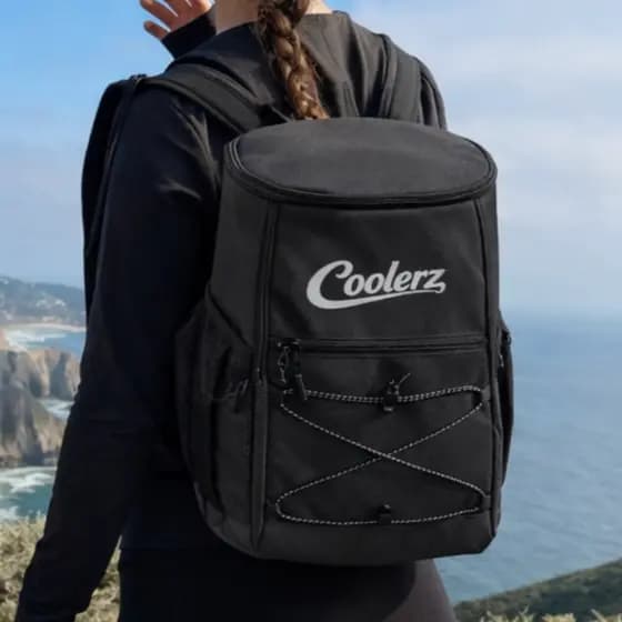 Mochila Cooler Térmica Preta Azul ou Cinza 18l Coolerz Para Cervejas E Bebidas