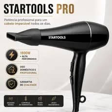 Secador Cabelo Profissional STARTOOLS  Potente 1800W 127V Alta Performance Velocidade Ajustavel