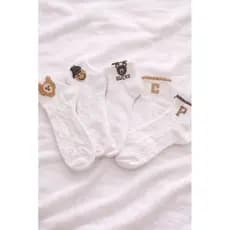 Kit 3 Pares Meias Femininas (Adulto)Tipo Renda - kit Aleatório – Meia Delicada Fashion, Confortável Elegante