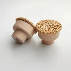 2x Puxadores Armário Móvel Gaveta Rattan Ecológico