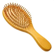 Escova de Cabelo de Bambu Antifrizz Reduz Quebra e Frizz