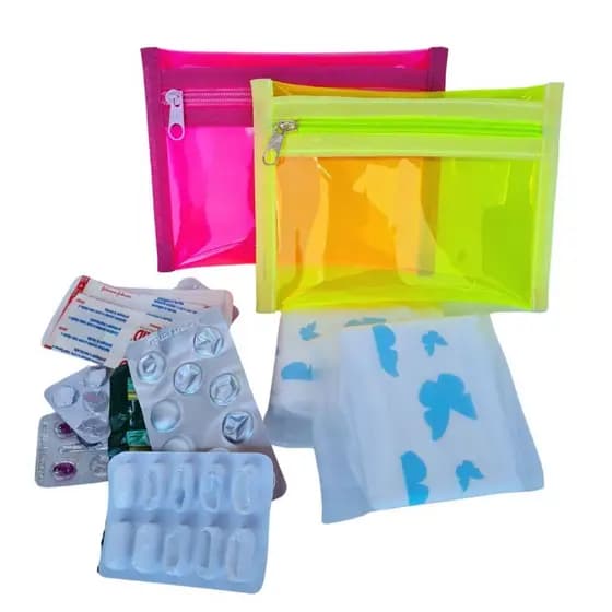Porta Remédios Farmacinha Necessaire para Medicamentos e Absorvente de Bolsa