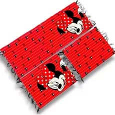 kit passadeira minnie / jogo de tapetes 3 peças /tapete para cozinha quarto banheiro