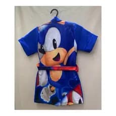 Roupão atoalhado/infantil e adulto/roupão de personagem saída de banho