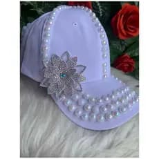 Boné feminino/Boné bordado com pedras/Bone personalizado
