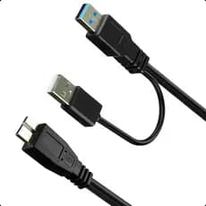 Cabo Y USB 3.0 para HD Externo Micro B 1M