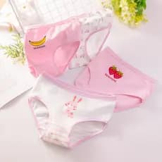 5 Peças De Meninas Roupa Interior Das Cuecas De Algodão Puro Crianças