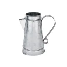 vaso Bule decorativo Galvanizado 19.5 cm artesanal decoração de jardim gardem