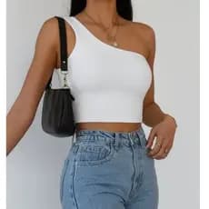Cropped um ombro só suplex