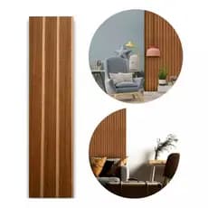 Kit Ripado MDF Autocolante Placa Decorativa 3D Para Parede Fácil Instalação Kits até 100 Peças