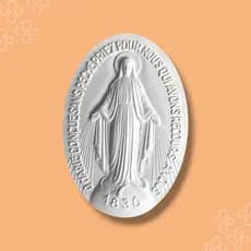 2un - Medalha Nossa Senhora das Graças - 13cm