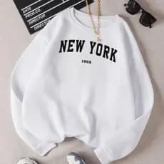 Moletom Masculino Gola Careca Flanelado New york