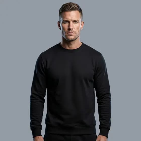 Moletom Gola Careca Liso Masculino Unissex Feminino Moleton Casaco 60% Algodão 40% Poliéster