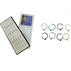 Piercing Nariz Argola Metalizado Com Pedra De Strass