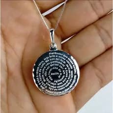 Colar corrente Cordão Pai Nosso Metalha Aço Inox Nao Escurece Brilho banhado masculino feminino