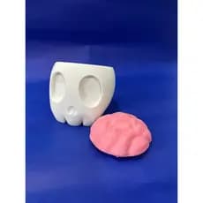 Vasinho Skull para Suculentas Mini Cactos Decoração Plantas e Porta Trecos