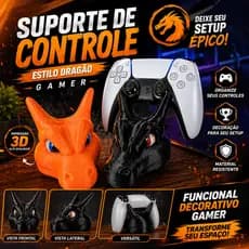 Suporte controle Charizard em 3D