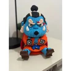 Jinbe One Piece em 3D - Estilo Crochê