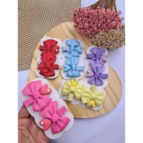 Parzinho De Laço, Aplique Coração, Parzinhos, Laço Infantil, Coração