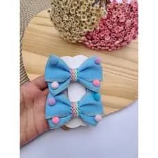 Par de laços, parzinho, Laço com pompom, Laço colorido