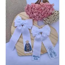 Laço Nossa Senhora, Nossa Senhora Aparecida, Laço Personalizado, Laço Infantil
