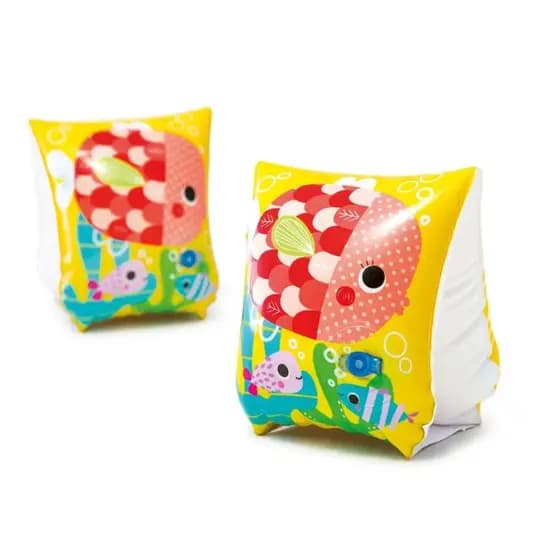 Boia de Braço Infantil Flutuador Peixinho 23cm x 15cm Intex