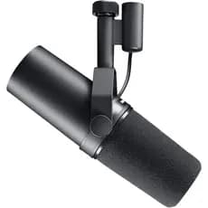 Microfone Shure SM7B Dinâmico Vocal Para Estúdio Podcast Preto