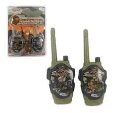 Walkie Talkie Rádio Comunicador Infantil Militar Camuflado Well Kids
