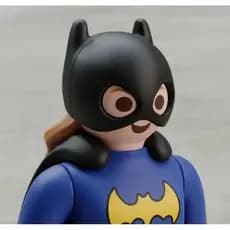 Boneco Coleção DC Batgirl Kinder Ovo Playmobil Colecionáveis Novo