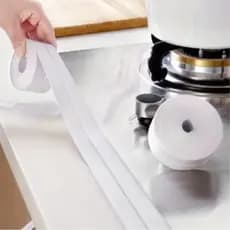 Kit 2 unidades Fita Selante Impermeável Autoadesiva 3,2m x 3,6cm – PVC Para Cozinha e Banheiro