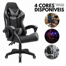Cadeira Gamer Executiva Ergonômica Reclinável Para Setup Escritório Home Office Conforto Premium
