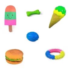 Kit C/4 Mordedores De Brinquedos Pets Variados