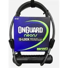 Cadeado U-Lock OnGuard 8154BL com Cabo de Aço 120 cm e 2 Chaves