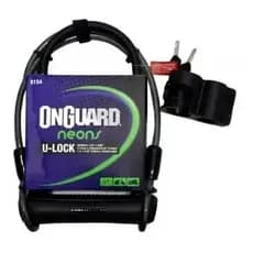 Cadeado U-Lock OnGuard 8154BL com Cabo 120 cm Suporte e 2 Chaves