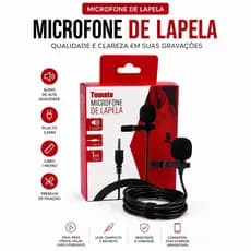 Microfone De Lapela Profissional Tomate Alta Qualidade De Áudio