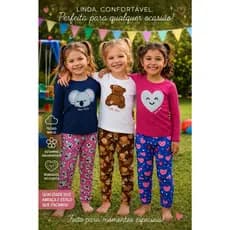 Conjunto Infantil Meia Estação Menina Roupa Frio Promoção