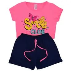 Conjunto Cropped Verão Infantil Menina Perfeita