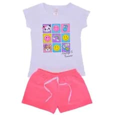 Conjunto Verão Infantil 2 ao 8 Menina Perfeita Calor
