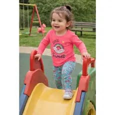 Conjunto Frio Infantil Roupa Menina blusa manga comprida confortável feminina