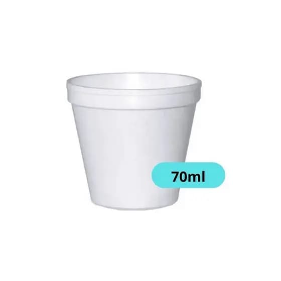 200 Copos Térmicos De Isopor Para Café 70ml Descartável