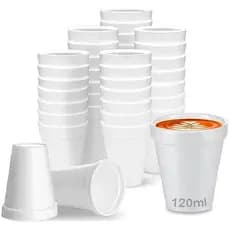 copo Térmico de Isopor P/ Café Bebidas Quentes 120ml C/ 100 Unidades