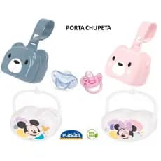 Porta Bico Chupeta De Plástico Com Alça Bebê Infantil Baby Plasútil Várias Estampas e Cores Lindas
