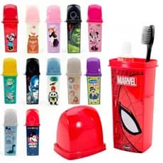 Porta escova de dente infantil case dental plasutil escolar estojo Disney